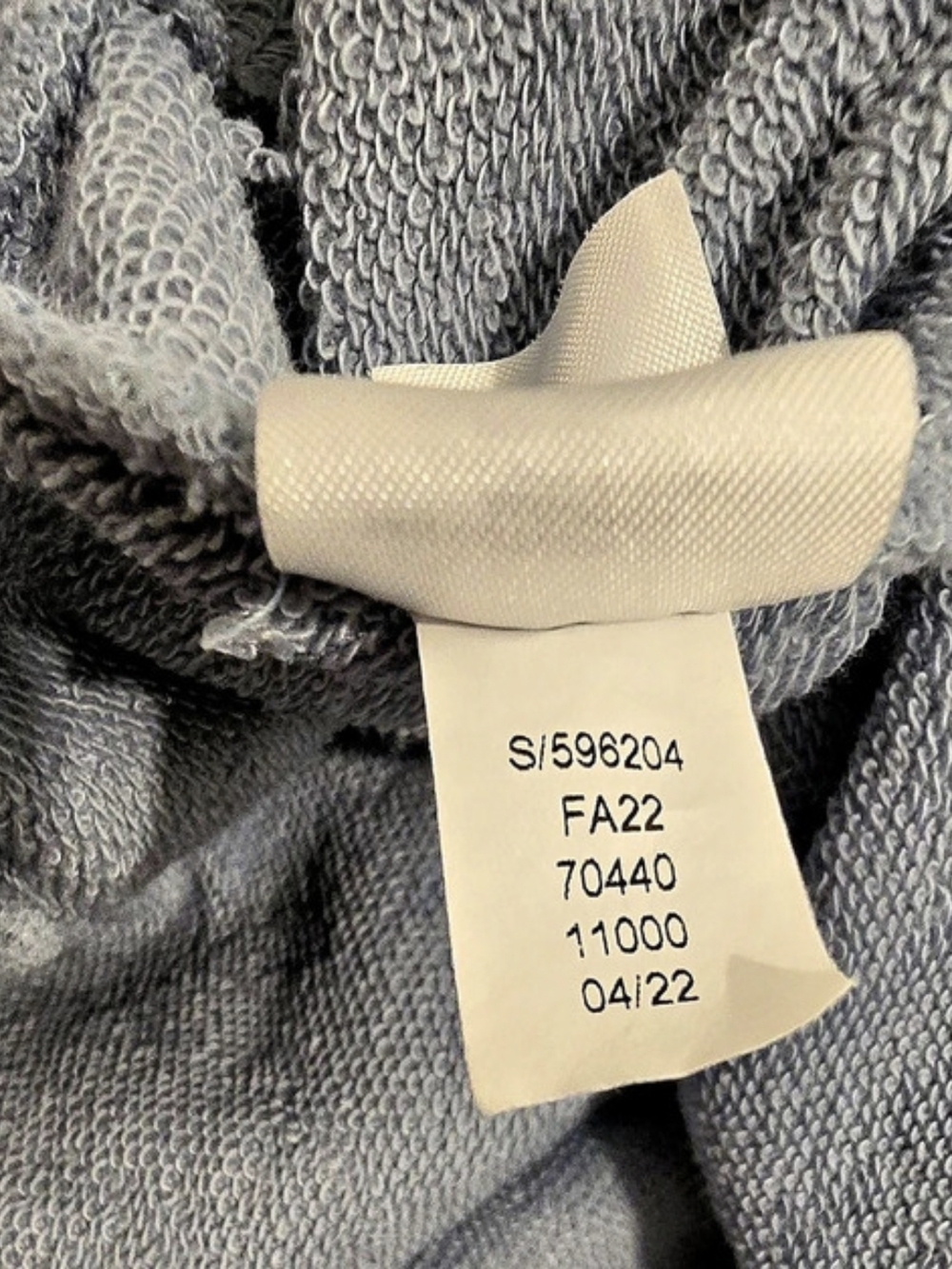 Lou & Grey Weekend Vibes Slate Blue French Terry Raglan Sweatshirt Sl - Picture 6 of 6